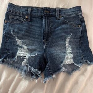 Distressed Denim Women Shorts